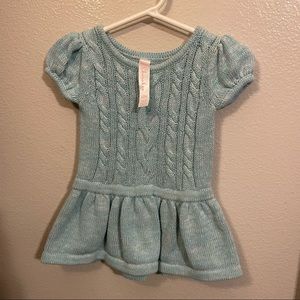 Cute Cherokee Cable Knit peplum sweater